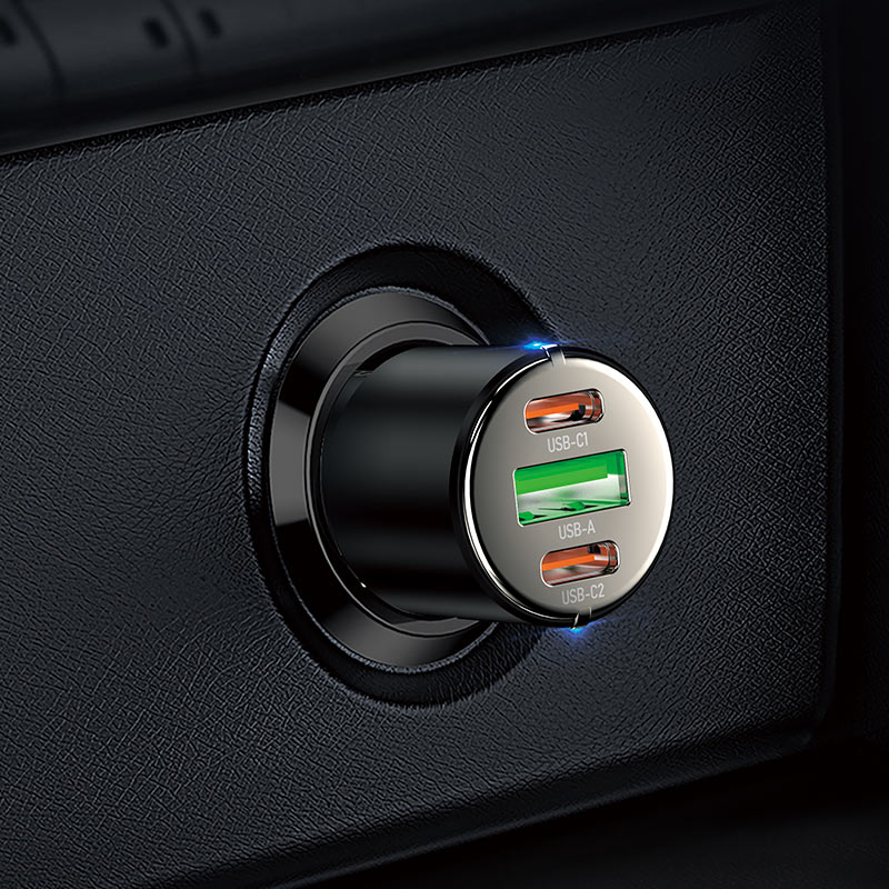Hoco - 3 Port Car Charger