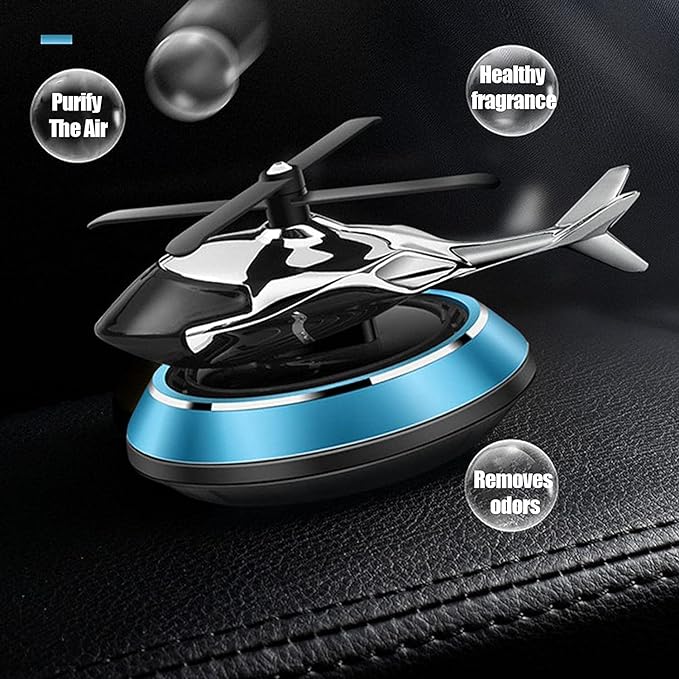 AutoNook Solar Car Fragrance- A rotating, Solar-Powered Aroma Diffuser with Imported Alcohol-free Perfume for Safe.