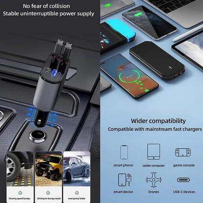 AutoNook 4 in 1 Retractable Charger