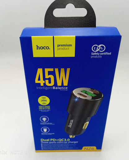 Hoco - 3 Port Car Charger